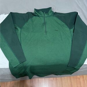 Patagonia Green Quarter-Zip Performance Sweater